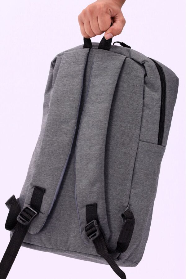 Basics Premium Light Grey Backpack / Laptop Bag - Image 4