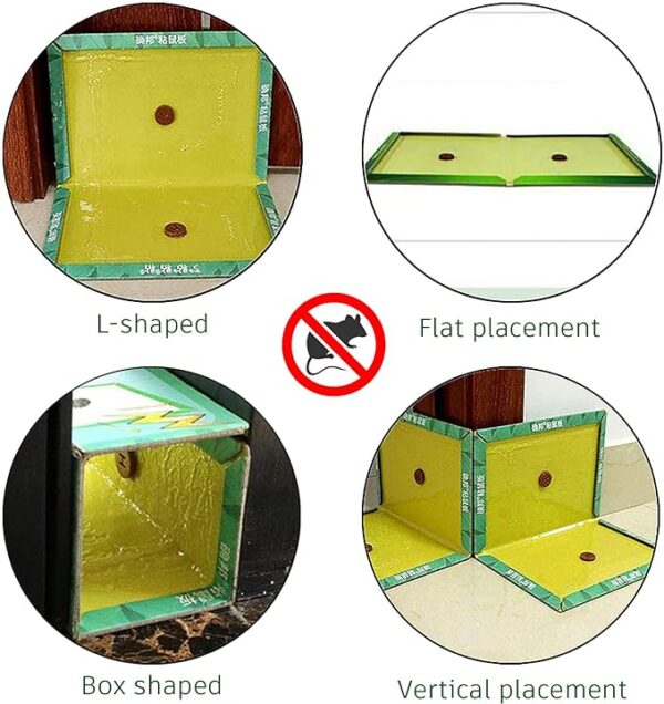 Pasban Mouse Traps Glue Traps (Pack of 3) for Mouse Pests Rodents for home office etc - Image 3