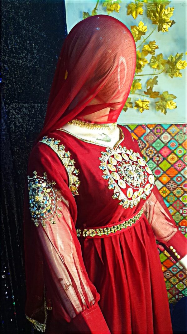 Chiffon Maxi with Mirror Work - Image 3