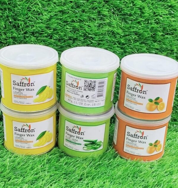 Saffron Finger Wax Skin Tighting Wax For Girls ,Women And Men, Hair Removal For Face and Body 175 gram