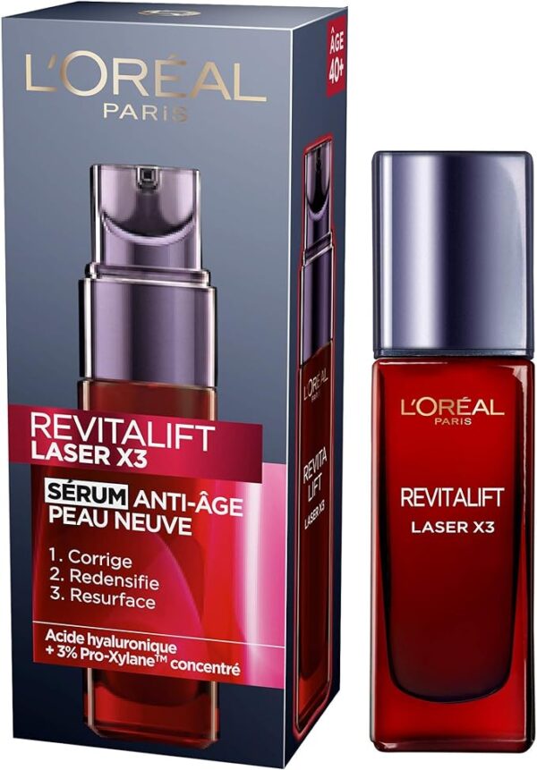 L'Oréal - REVITALIFT LASER X3 - Regenerating Anti-Aging Serum with Hyaluronic Acid