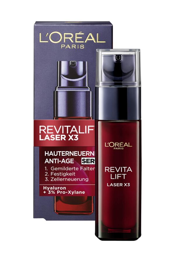 L'Oréal - REVITALIFT LASER X3 - Regenerating Anti-Aging Serum with Hyaluronic Acid - Image 3
