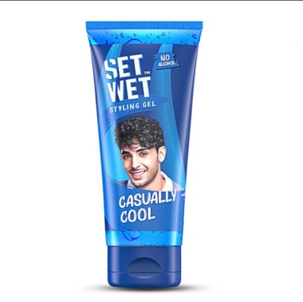 Set Wet Hair Gel for Men Vertical Hold 100ml | Strong Hold, High Shine | No Alcohol, No Sulphate - Image 5