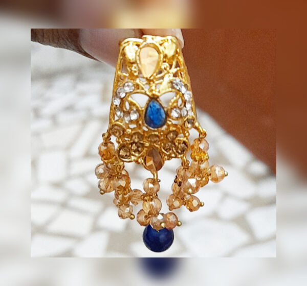 Mettle Jewelry Long Necklace Set For Women And Girls in golden color (Look like gold) - Image 3