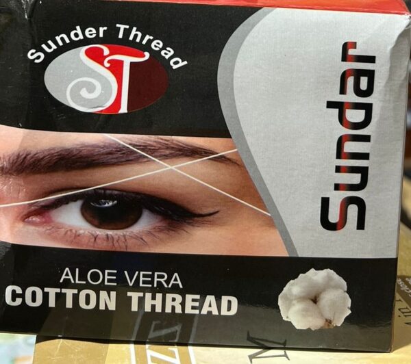 Sunder Aloe Vera COTTON THREAD For Hair Removal (12 Pieces per Box 300meter) - Image 2