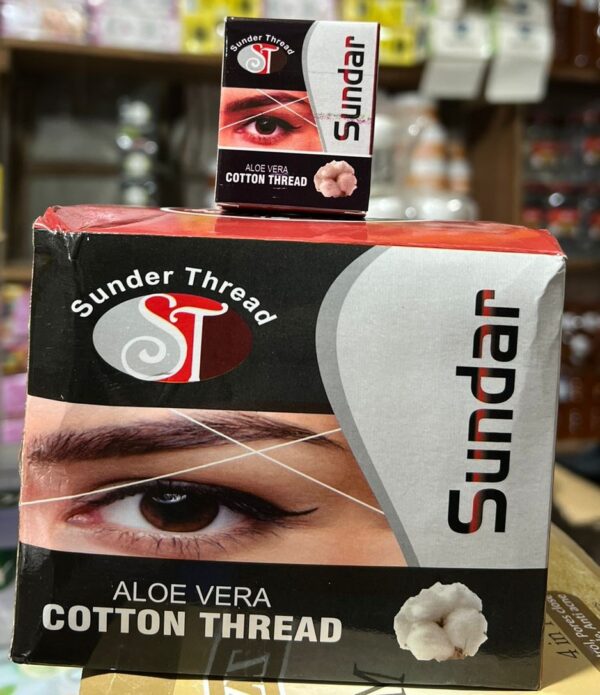Sunder Aloe Vera COTTON THREAD For Hair Removal (12 Pieces per Box 300meter)