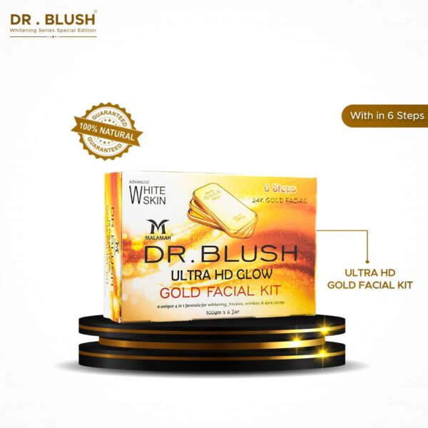 DR BLUSH ULTRA HD GLOW FACIAL KIT GOLD 100gm