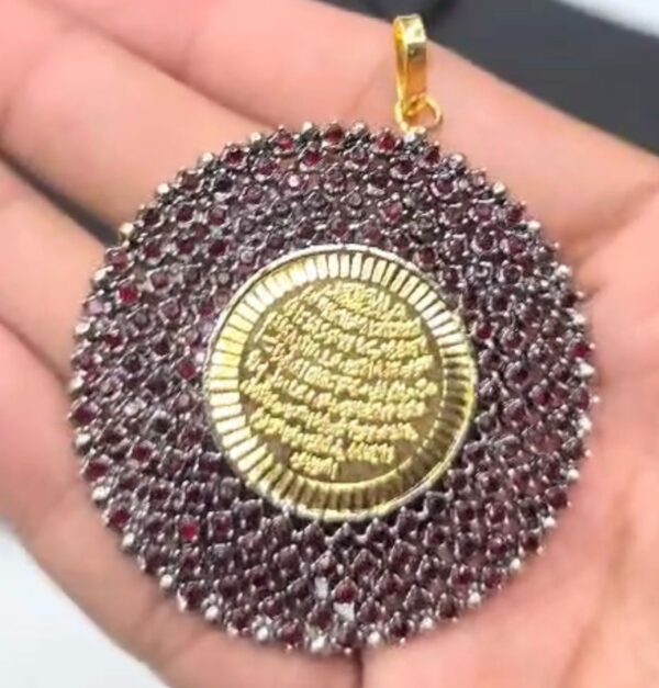 Ayat.ul.Kursi Pendent with Zircon Stones - Image 5