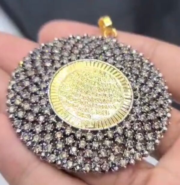 Ayat.ul.Kursi Pendent with Zircon Stones - Image 3