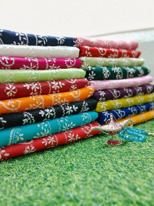 SUMMER COLLECTION 2024 Lawn Stuff 3 piece Suit Chikankari With Jall Dupatta Hand work Embroidery (Unstitched)