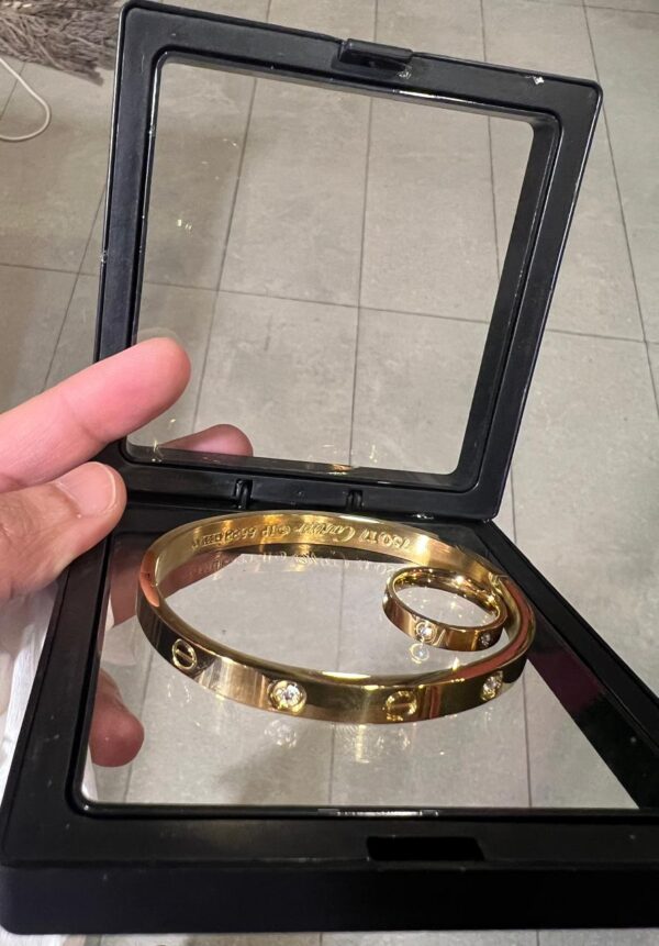 Italian Cartier Bracelet with ring - Image 7