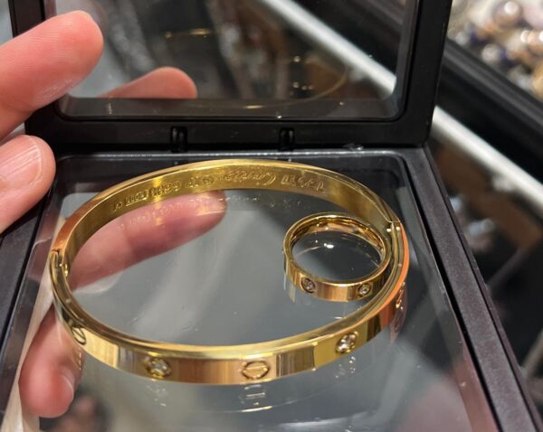 Italian Cartier Bracelet with ring - Image 4