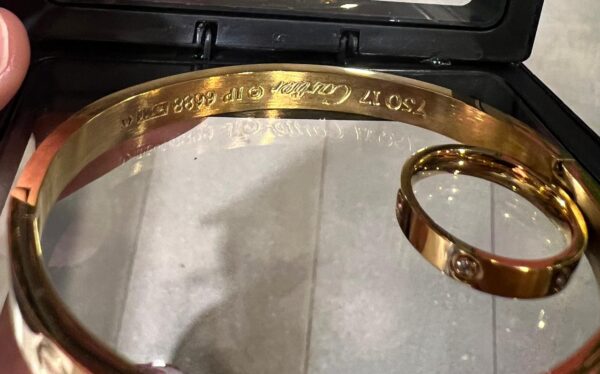 Italian Cartier Bracelet with ring - Image 5