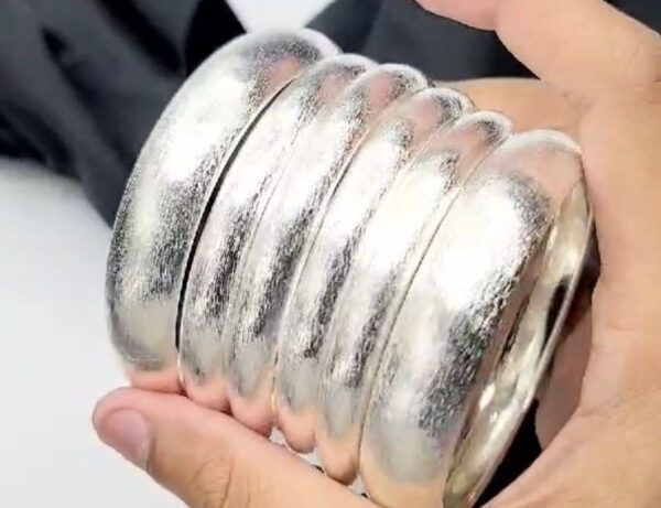 Local Made Metal Bangles Silver and Golden
