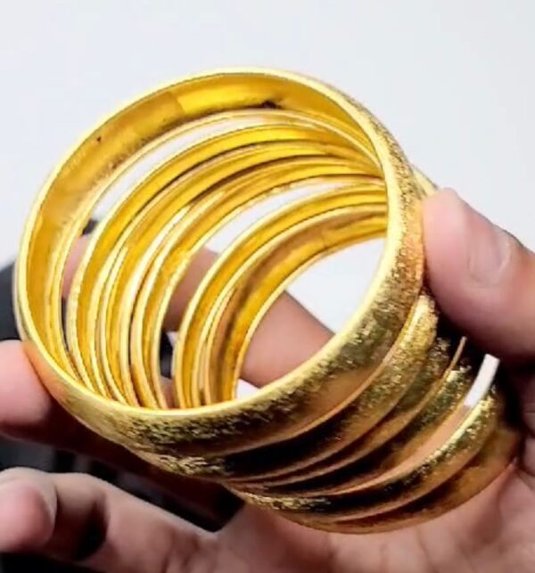 Local Made Metal Bangles Silver and Golden - Image 4