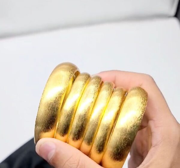 Local Made Metal Bangles Silver and Golden - Image 2