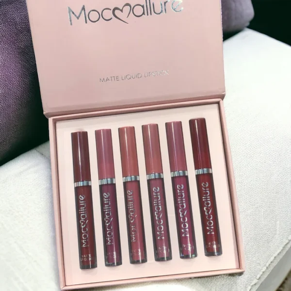 Mocalure Lip Gloss (6 Colors Matte Liquid Lipsticks Set) - Image 2