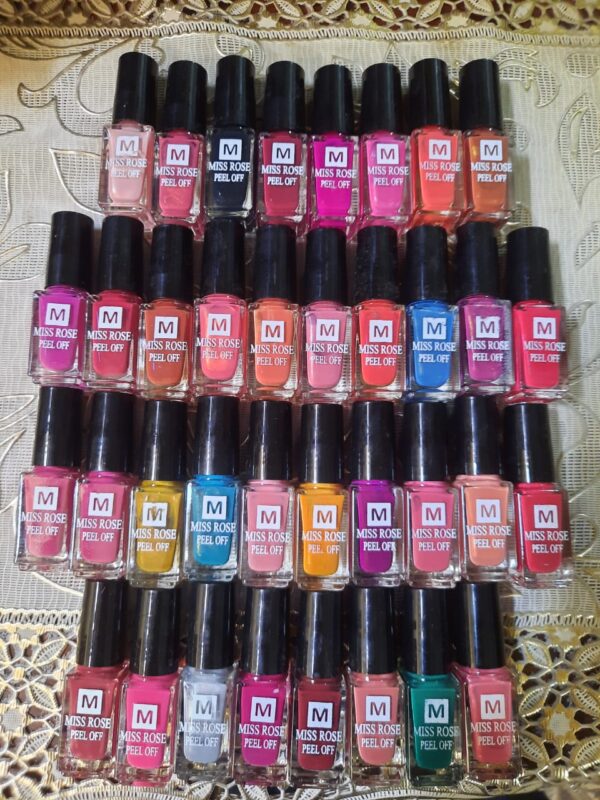 Miss Rose 36 Pieces Nails Polish Peel Off