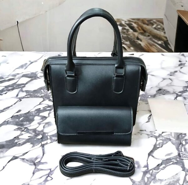 Ladies Leather 2 Piece Hand Bag - Image 7