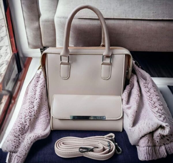 Ladies Leather 2 Piece Hand Bag