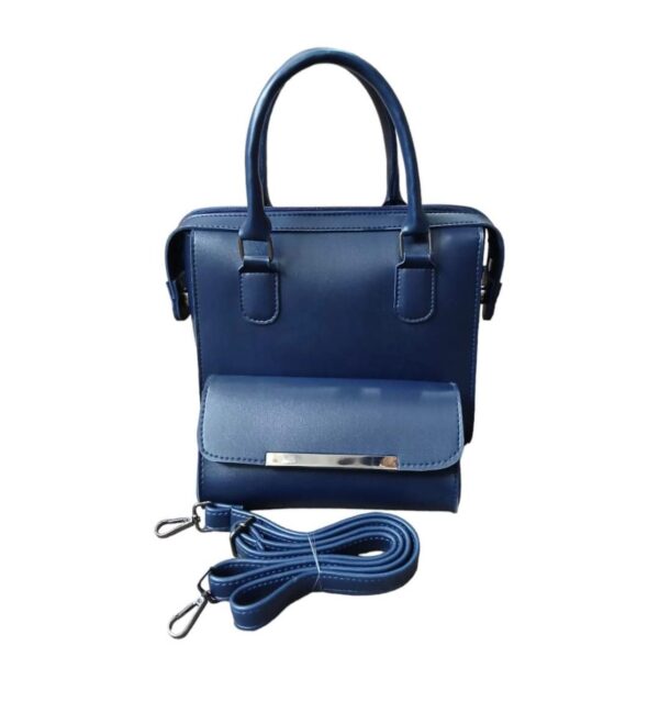 Ladies Leather 2 Piece Hand Bag - Image 6