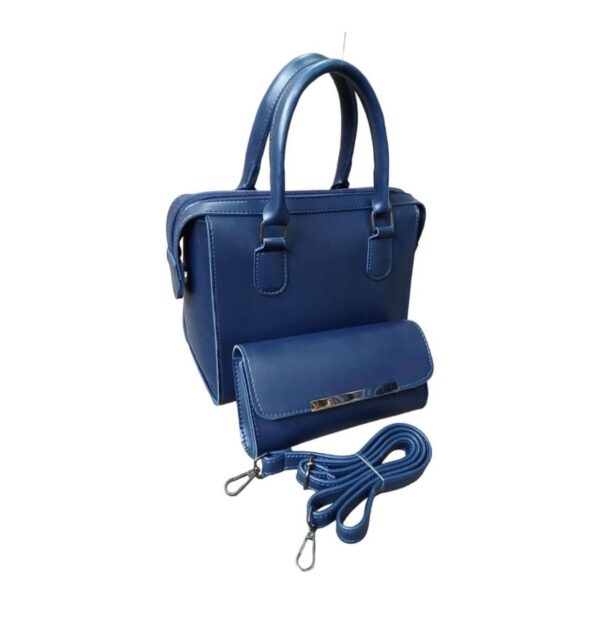 Ladies Leather 2 Piece Hand Bag - Image 3