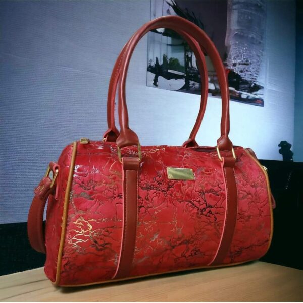 Ladies Leather Duffle Shoulder Bag With Fine Quality in Awesome Colors - Image 7