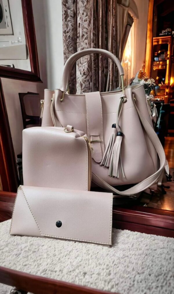 Luxury Brand 3 Pcs/set Women Handbag, Ladies Tote Fashion Shoulder Bag - Image 8