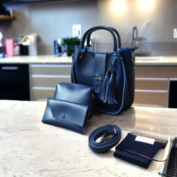 Luxury Brand 3 Pcs/set Women Handbag, Ladies Tote Fashion Shoulder Bag - Image 6