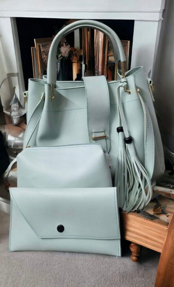 Luxury Brand 3 Pcs/set Women Handbag, Ladies Tote Fashion Shoulder Bag - Image 4