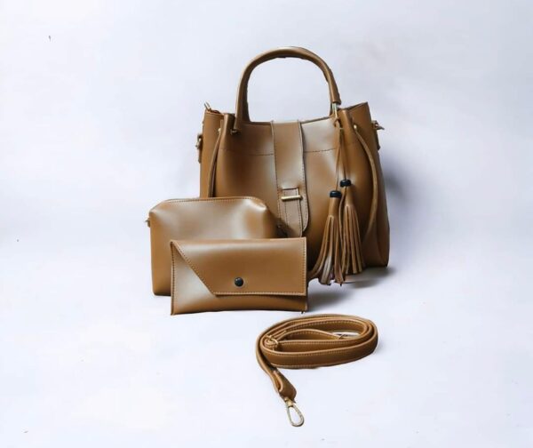 Luxury Brand 3 Pcs/set Women Handbag, Ladies Tote Fashion Shoulder Bag - Image 2