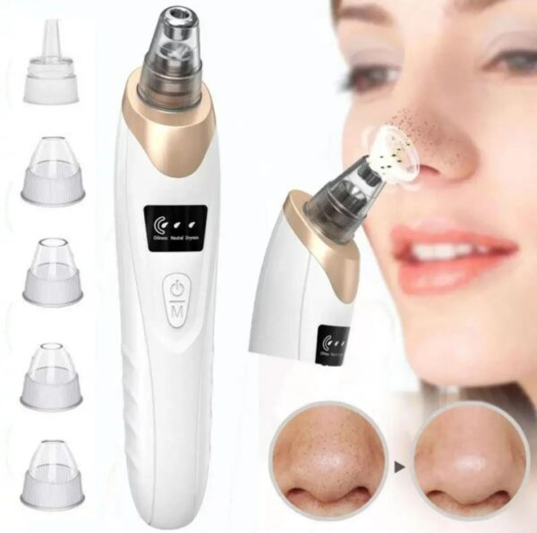 Newest Blackhead Remover Pore Vacuum, Upgraded Facial Pore Cleaner-5 Suction Power, USB Rechargeable Blackhead Vacuum Kit Electric Acne Extractor Tool for Women & Men - Image 9