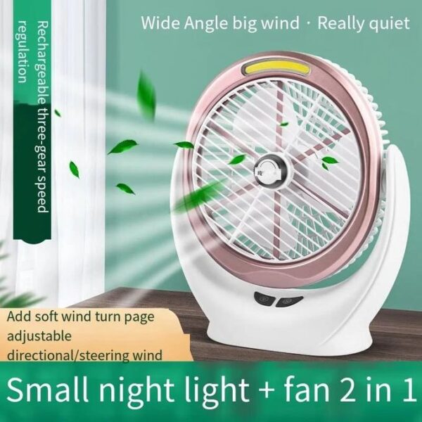 USB Charging Creative Summer Desktop Portable Circulation Table Fan 2 in 1.