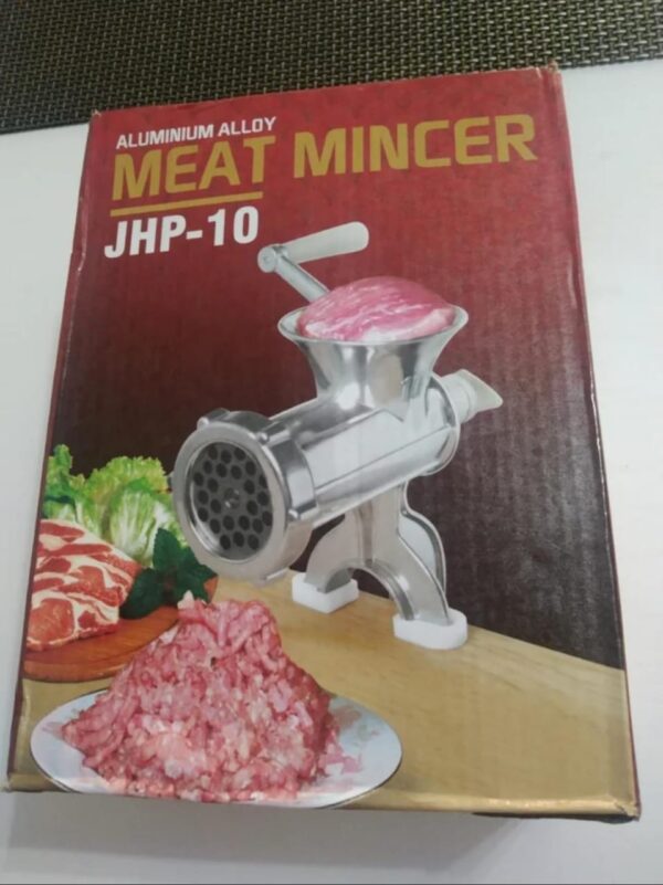 Manual Meat Grinder, Aluminium Alloy Meat Grinder Sausage Stuffer Beef Mincer Table Tool for Home Kitchen, Restaurant, Outdoor, Camping, Hotel, Canteen, Multi-Purpose Beef Mincer - Image 4