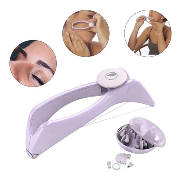 Sildne Eyebrow Body Hair Threading Epilator Women Convenient Facial Hair Remover Defeatherer Makeup Beauty Tool (Multicolour) - Image 3