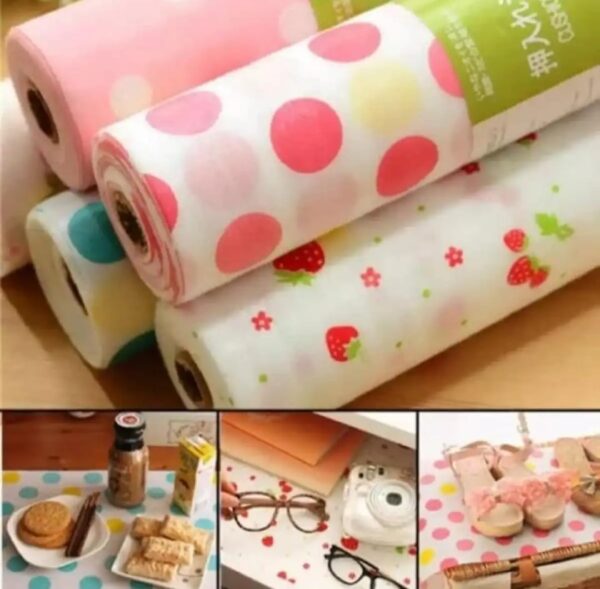 Plastic Non Slip Kitchen Cupboard Liners Drawer mat Shelf Sheets Cabinet mats Waterproof Drawer mat for Kitchen Shelves (45*150 cm) - Image 3
