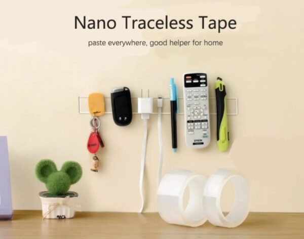 Nano Waterproof and Washable High Strength Double-Sided Adhesive Tape Good for Household and Office Wall, Best for Decoration and Organization - Image 6
