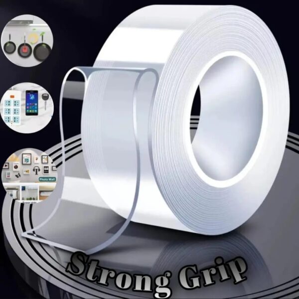 Nano Waterproof and Washable High Strength Double-Sided Adhesive Tape Good for Household and Office Wall, Best for Decoration and Organization - Image 3