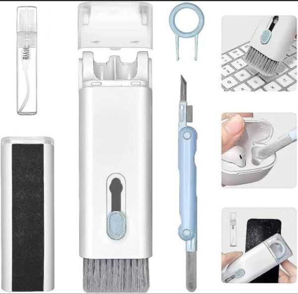 7-in-1 Electronic Cleaner Kit for Airpods Laptop Cleaner, Keyboard Cleaner Kit,Multifunctional Cleaning Tool, Portable Cleaning Kit with Cleaning Pen Brush for iPhone Screen/Keyboard/Headphones - Image 4