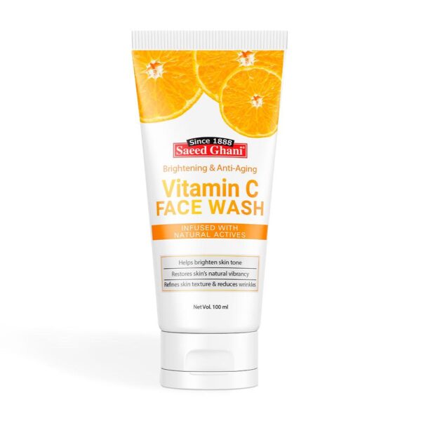 Saeed Ghani Vitamin C Brightening & Anti Aging Face Wash 100 Ml - Image 2