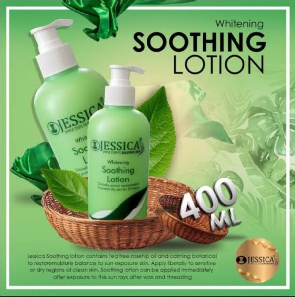 Jessica Whitening Soothing Lotion With Tea Tree Oil - 400 Ml - Image 2