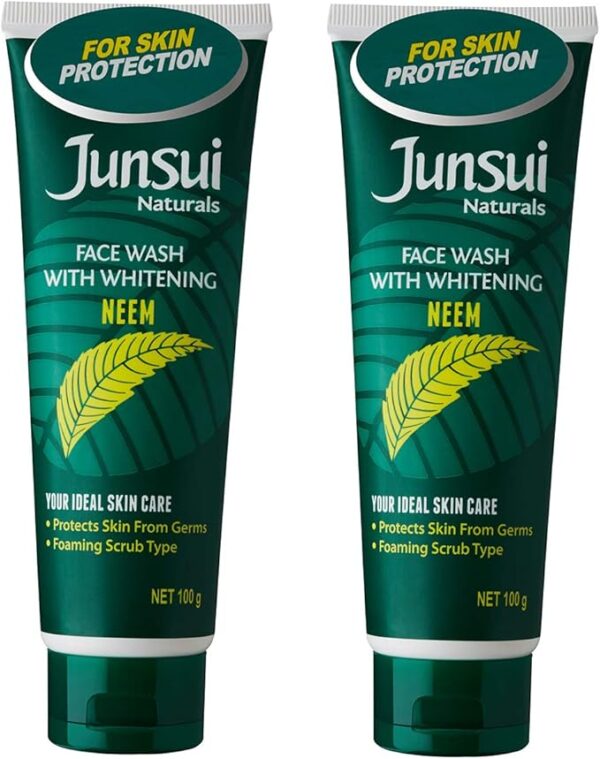 Junsui Naturals Face Wash with Whitening, Neem, 100 g - Image 5
