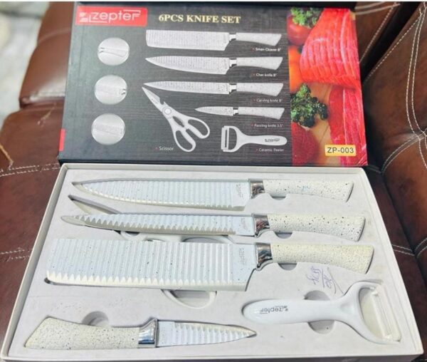 Zepter Home Hero Knife Set of 6 with sharp corner blades - Image 3