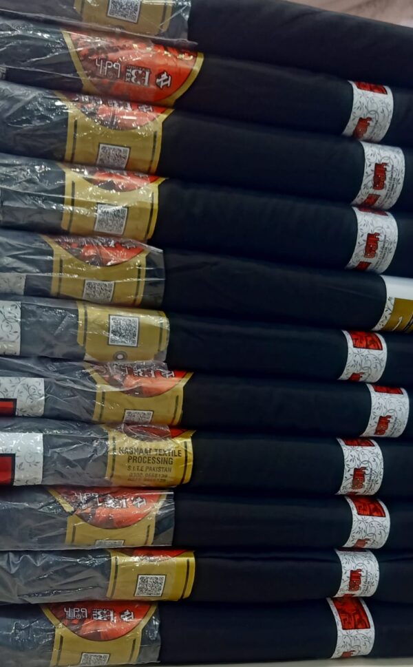 Dark Black Wash and Wear(Unstiched) Discounted Offer - Image 2