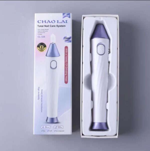 Chaoli Nail File Manicure/Pedicure tool, Professional Acrylic Nail Tools Nail Drill Buffer Shine Fingernails Toenails Machine (Purple)