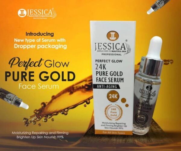 Jessica 24K Gold Perfect Glow Anti Aging FACE Serum – 25ml