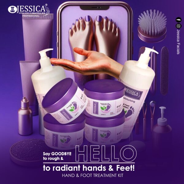 Jessica Hand & Foot Menicure Pedicure Treatment Kit - 6Pcs Salon Pack - Image 5
