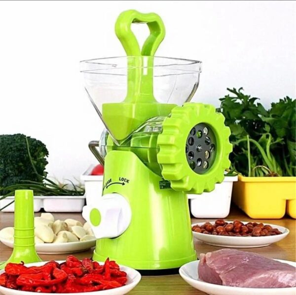 Super Manual Super Meat Mincer Machine (Green) - Image 2