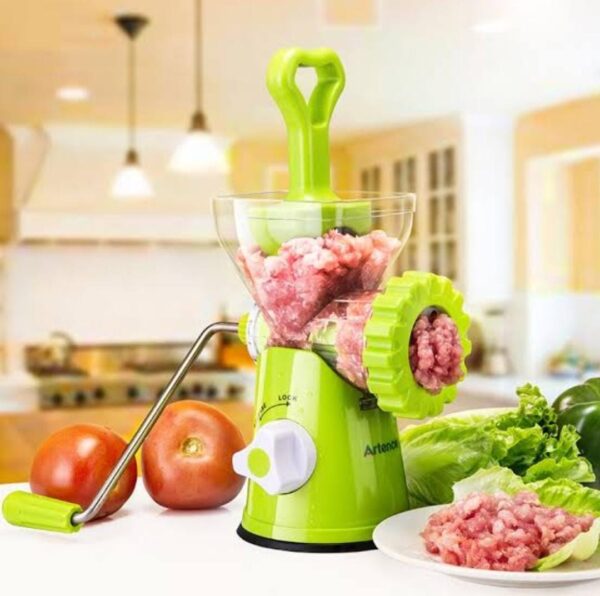 Super Manual Super Meat Mincer Machine (Green) - Image 4