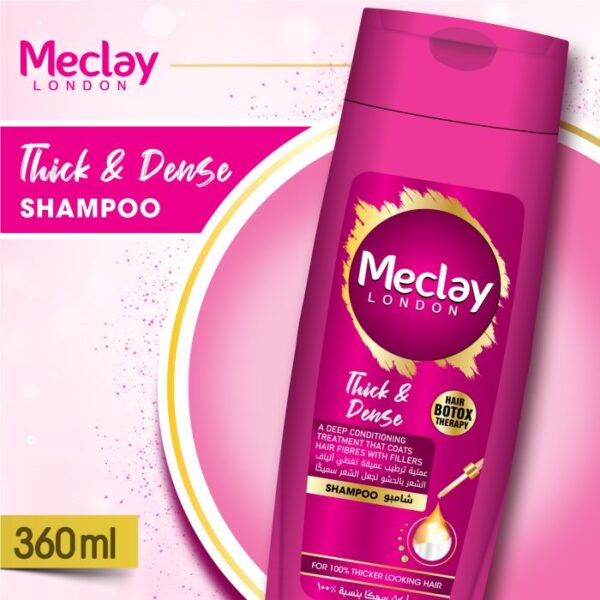 Meclay London Thick & Dense Shampoo 360ML - Image 3
